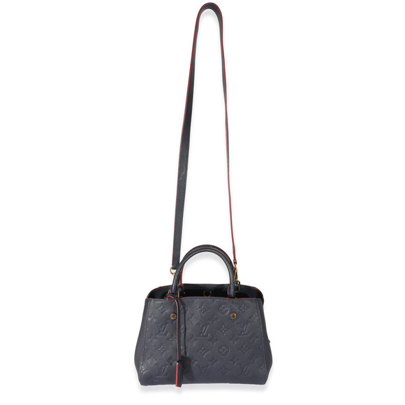 Louis Vuitton Marine Rouge Monogram Empreinte Montaigne BB - Picture 2 of 7